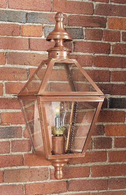 Colonial Copper Wall Light Handcrafted Outdoor Lighting