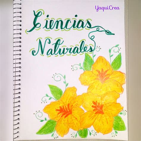 Portada De Ciencias Naturales En Portadas De Cuadernos Portadas