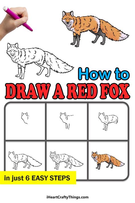 How To Draw A Red Fox A Step By Step Guide Cute Easy Drawings Art