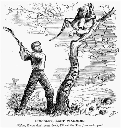 Buy Cartoon Civil War 1862 Nlincolns Last Warning President Lincoln Who