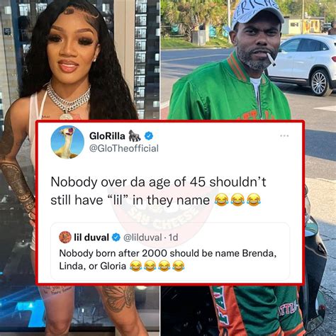 Say Cheese 👄🧀 On Twitter Glorilla Responds To Lil Duval Saying No