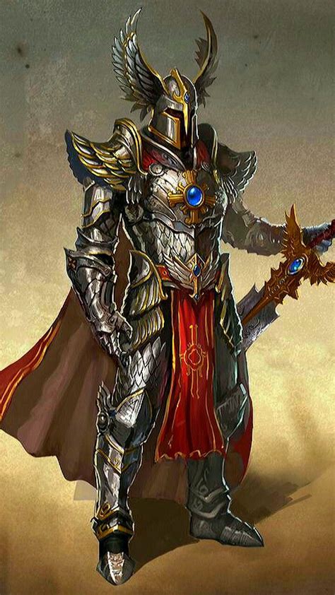 M Paladin Plate Armor Helm Cloak Greatsword Hilvl Fantasy Character