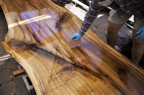 A Tulip Poplar Tree Gets A Second Life As A Table Thanks To