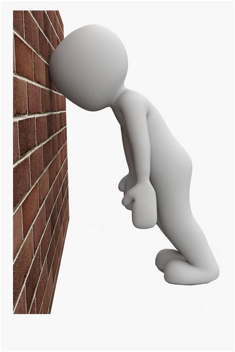 Transparent Banging Head Against Wall Clipart Bang Head Against Wall