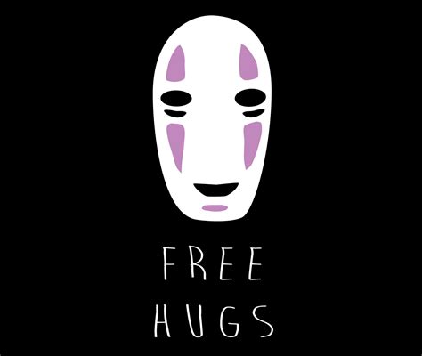 Any art created by or heavily influenced by studio ghibli is more than welcome. Studio Ghibli's No Face "Free Hugs" Men's T-shirt Great ...