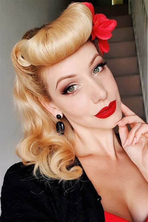 24 Modern To Vintage Victory Rolls Styles To Add Some Pin Up Vibes 1950