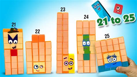Diy Numberblocks 21 To 25 Building Blocks Set Keiths Toy Box Youtube