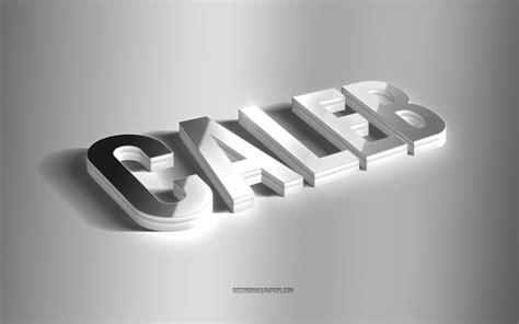 Download Wallpapers Caleb Silver 3d Art Gray Background Wallpapers