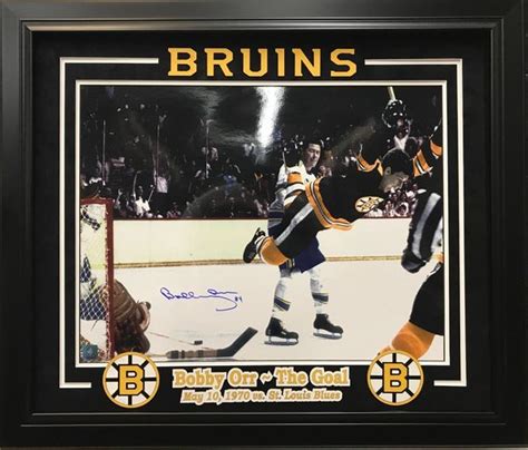 Bobby Orr The Goal Boston Bruins Signed 16x20 Photo Autographed