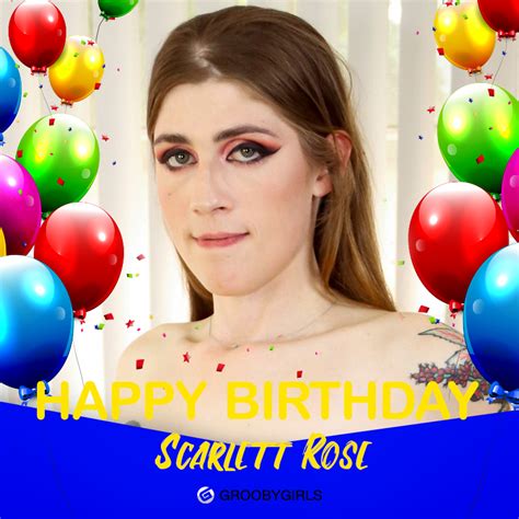 Groobygirls On Twitter Todays A Special Day For Tsscarlettrose