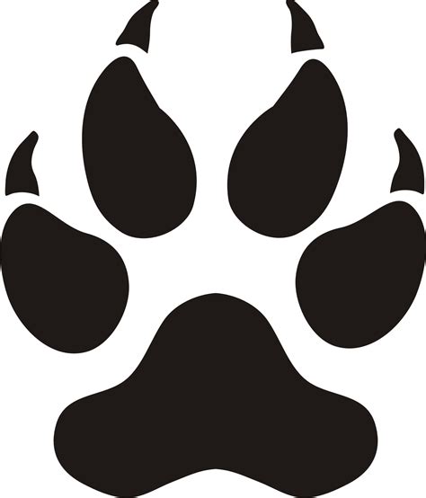 Paw Print Outline Clip Art