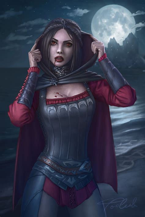 Serana From Skyrim Skyrim Art Gothic Fantasy Art Fantasy Art Women