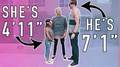Blind Date 7 Foot Tall Guy Meets 4 Foot Tall Girl Youtube