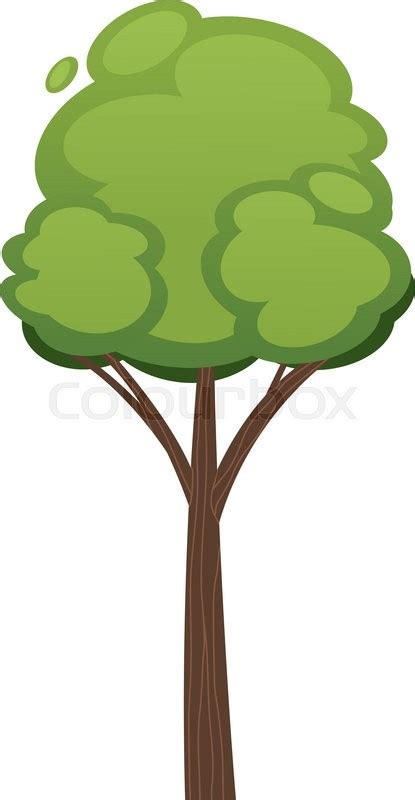 Cartoon Tree Vector Illustration Stock Vector