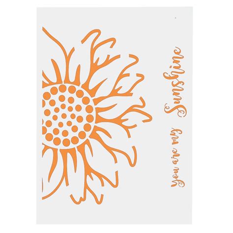 Since we love kids and babies so much we will provide you with free and printable coloring pages! A4 A3 A2 You are My Sunshine Sunflower Stencils for ...
