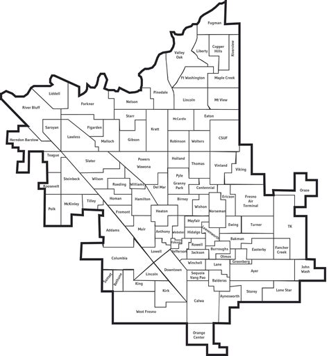 Fresno County School Districts Map