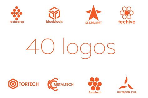 40 Tech Logos Creative Logo Templates ~ Creative Market