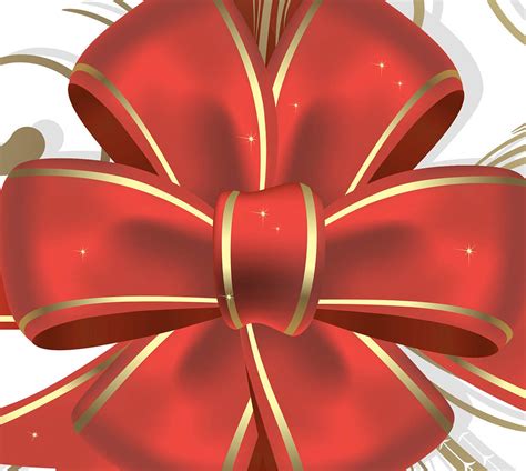 Christmas Bow Clipart Png Red Bow For Design Greeting Card Etsy