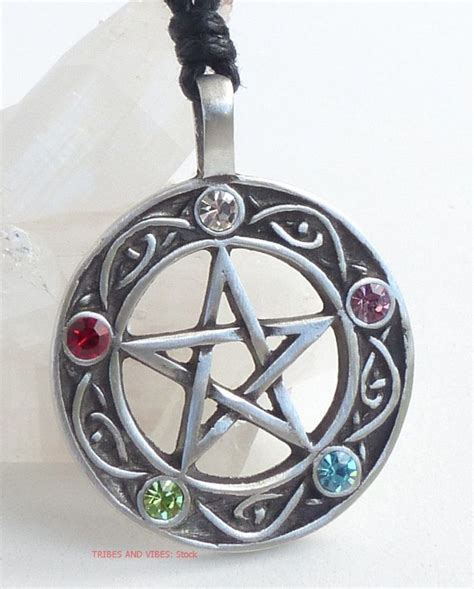 Pentagram Pentacle Of Life Pendant Necklace Pagan Wicca Witch Druid