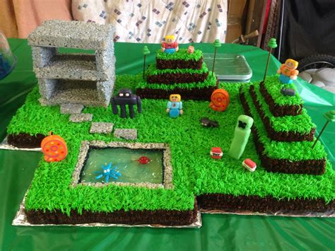 Coolest Minecraft Cake Minecraft Birthday Cake Minecraft Birthday