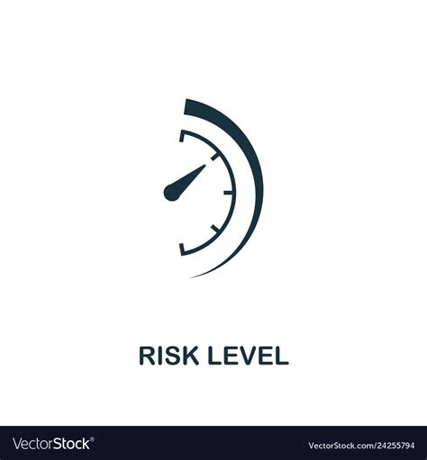 Risk Level Icon Creative Element Design From Vector Image