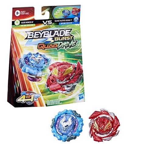 Buy Beyblade Burst Quaddrive Salvage Valtryek Ad V7 And Gilded Nemesis