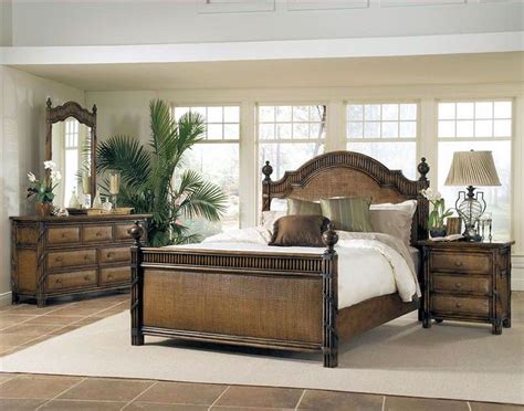 The key west 5 piece bedroom set creates a rich tropical look by combining wood, wicker, and shutters. wicker bedroom furniture sets - Home Decor