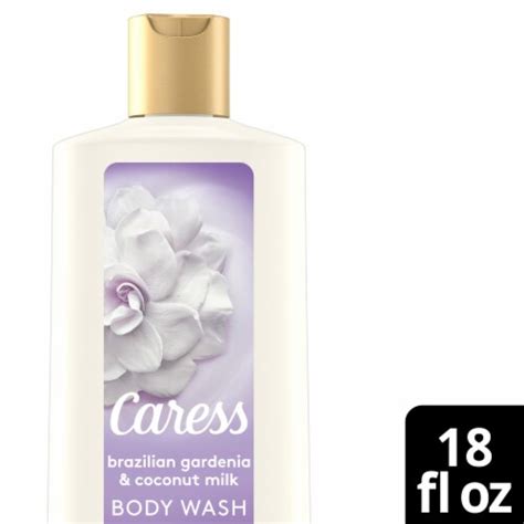 Caress Brazilian Gardenia And Coconut Milk Body Wash For Dry Skin 18 Fl