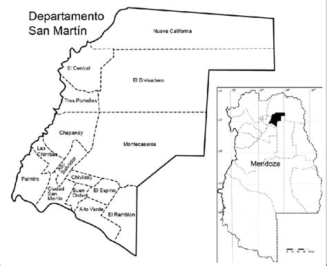 distritos del departamento de gral san martín mendoza estimativo download scientific diagram