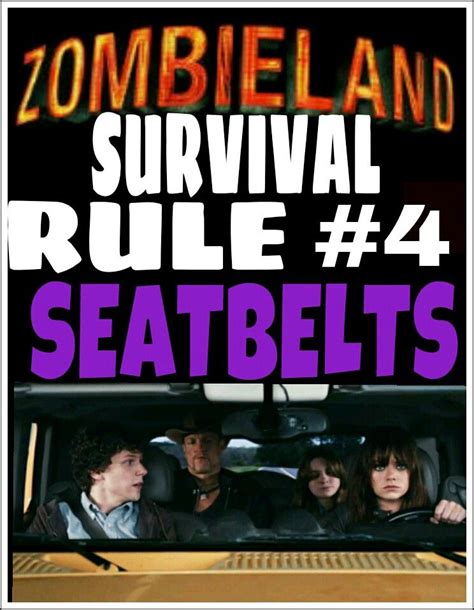 Zombieland Rule 4 Zombieland Zombie Movies Zombie Comedy