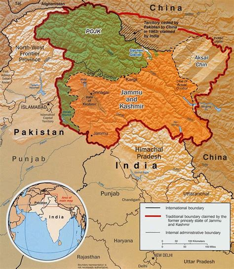 Jammu Kashmir Map India Foundation