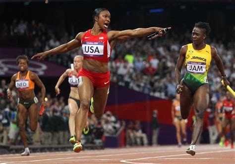 u s wins olympic gold medal in women s 4x100 meter relay sets world record cbs news