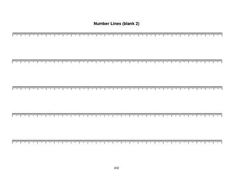 7 Best Images Of Printable Number Line Template Blank Number Line