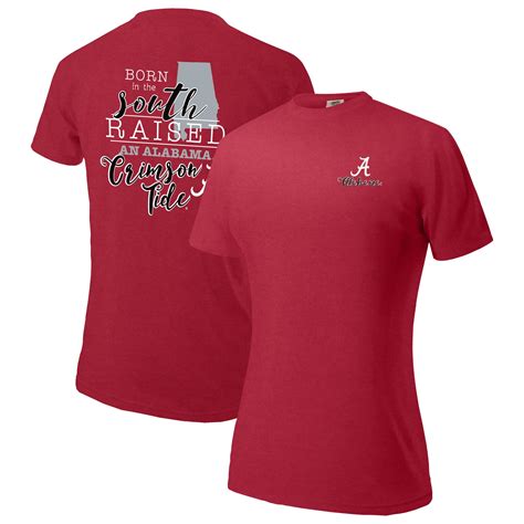 Alabama Crimson Tide Womens Comfort Colors Born In The South Oversized