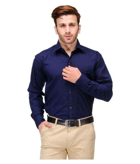 Step into those business meetings and formal gatherings in crisp and dapper styles. Unique For Men Blue Formal Slim Fit Shirt - Buy Unique For ...