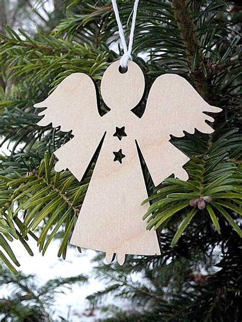 Wood Angel Ornament Wooden Christmas Ornaments Tree Ornament