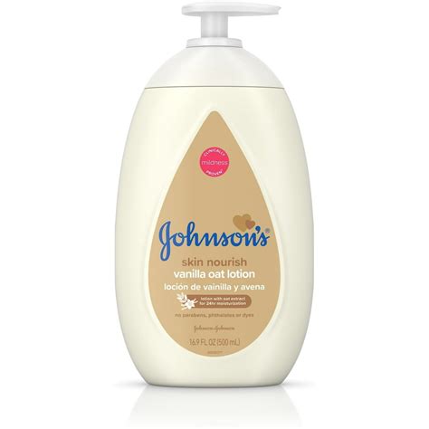 Johnsons Moisturizing Baby Body Lotion With Vanilla And Oat Extract For