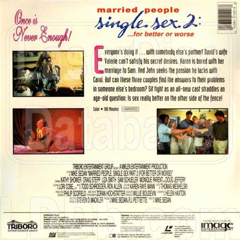 Laserdisc Database Married People Single Sex 2 [id2120tb]