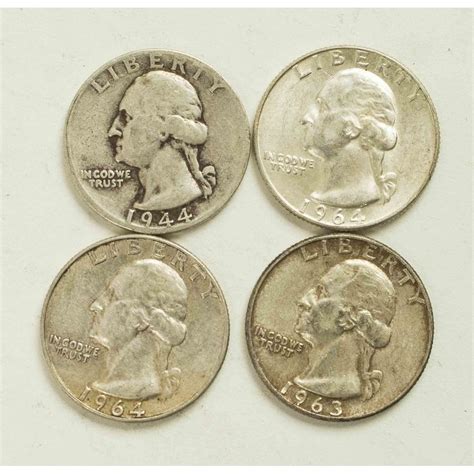 103 Pre 1964 Silver Quarters Witherells Auction House