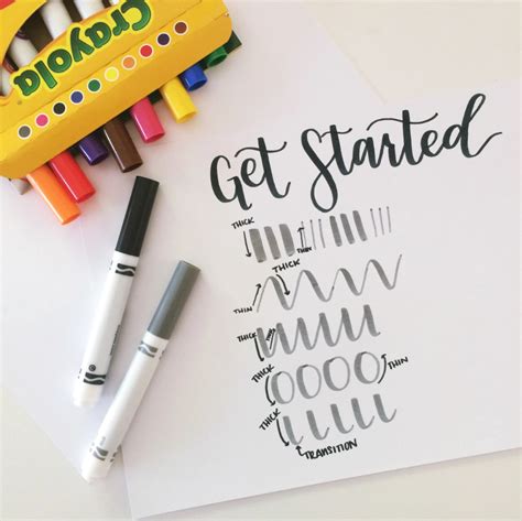 Start Lettering With Crayola Markers Lettering Hand Lettering