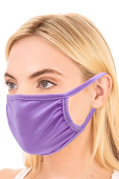 Purple Shiny Purple Reusable Adult Face Mask Adult Mask
