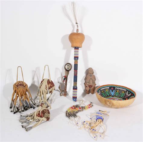 Lot Detail Six Native American Musical Instruments