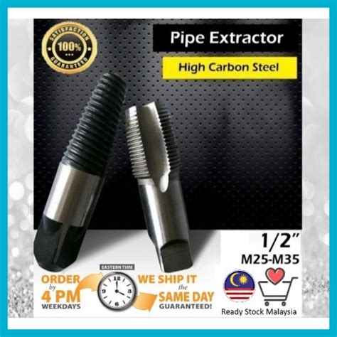 How to fix broken steel pipe. 1⁄2" Pipe Extractor Screw Extractor and Reshaping Taps SET Home tools set broken pipe extraction ...
