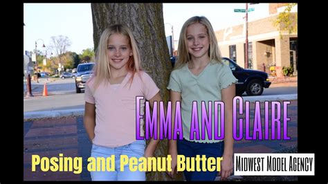 Emma And Claire Posing And Peanut Butter Midwest Model Agency Youtube