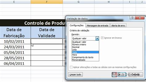 Excel Validação De Dados