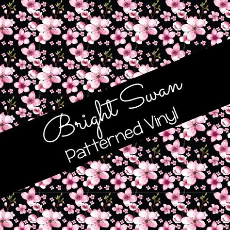 Patterned Vinyl And Htv Floral 11 Bright Swan