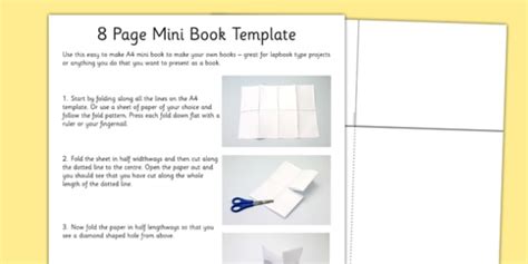8 Page Mini Book Template 8 Page Mini Book Template Mini