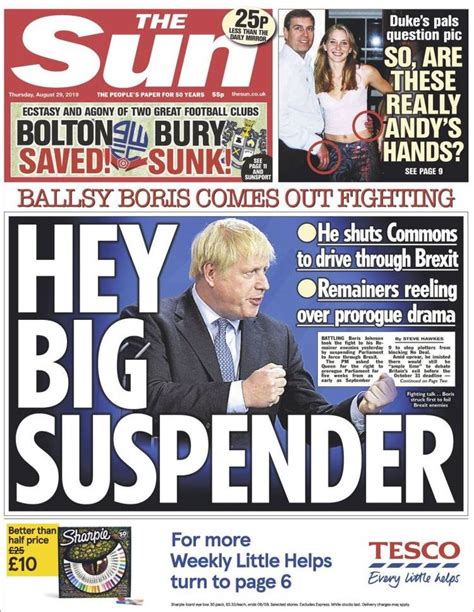 The Sun Newspaper Cover