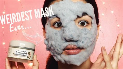 Carbonated Bubble Clay Mask Weirdest Face Mask Ever Youtube