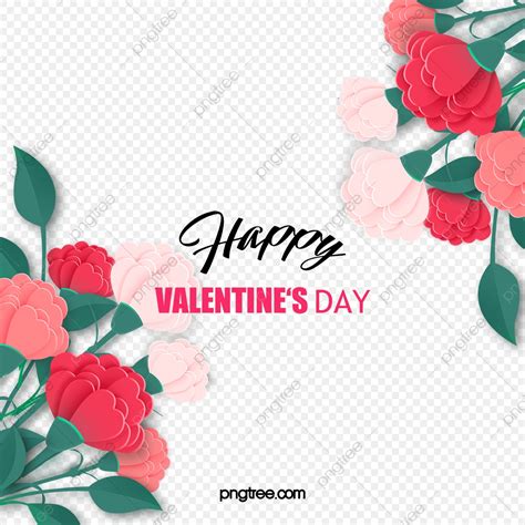 Beautiful Romantic Valentines Day Texture Floral Elements Happy